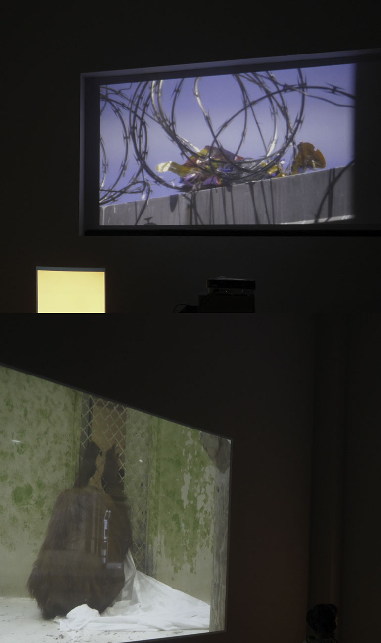 detail of installation:&nbsp; the misfortunes of virtue at the heart of the fertile delta in the land of hyper-reality