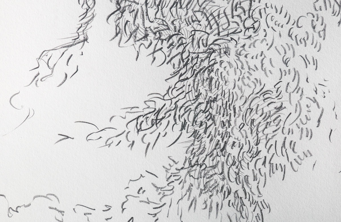 Caterina Verde - drawing - detail - runner