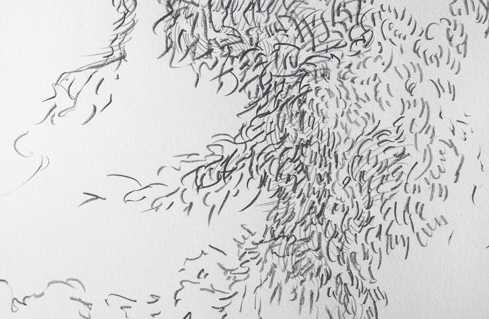 Caterina Verde - drawing - detail - runner